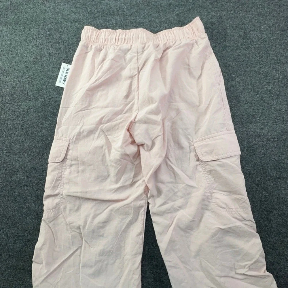 Old Navy Girls Pink High-Rise Jogger Cargo Pants Ruched Leg Size L 10-12 NWT